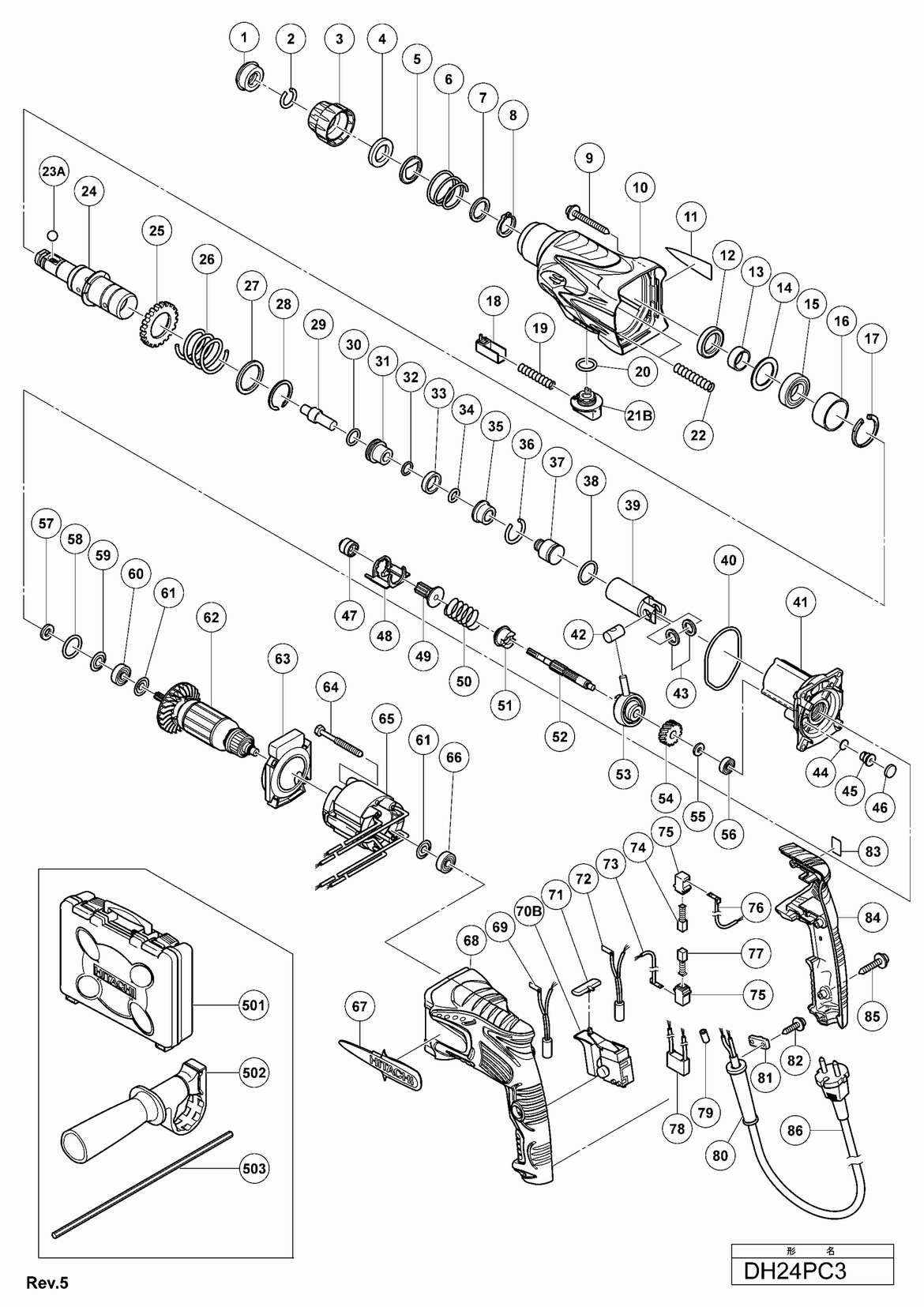 Запчасти для Hitachi DS12DVF3